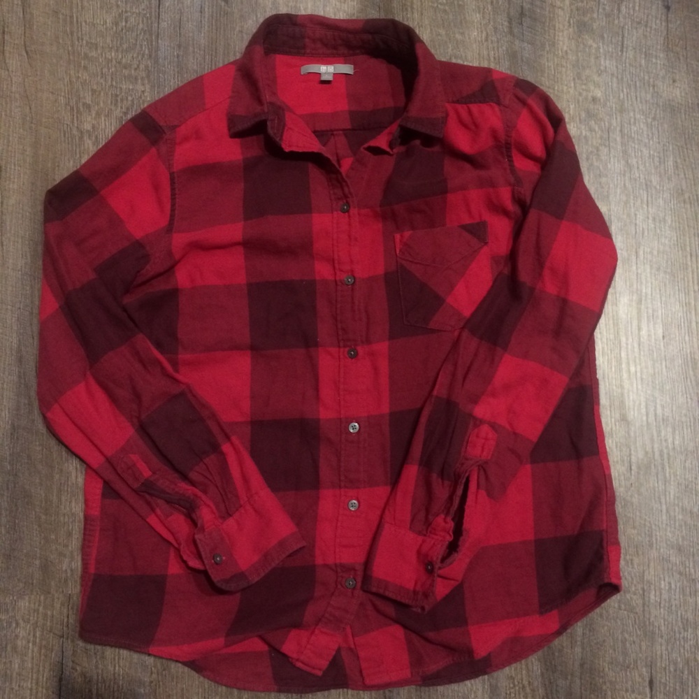 Uniqlo Classic Red Flannel * Large